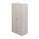 Wardrobe, 2 Doors + 2 drawers, Grey
