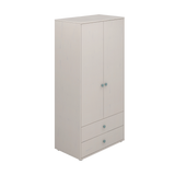 Wardrobe, 2 Doors + 2 drawers, Grey