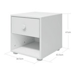 Chest, 1 drawer CHEST chest-1-drawer-white  flexa-com.myshopify.com