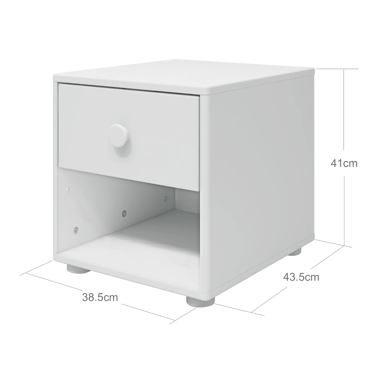 Chest, 1 drawer CHEST chest-1-drawer-white  flexa-com.myshopify.com