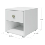 Chest, 1 drawer CHEST chest-1-drawer-white-natural-green  flexa-com.myshopify.com