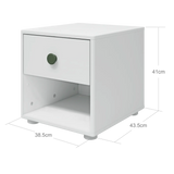 Chest, 1 drawer CHEST chest-1-drawer-white-deep-green  flexa-com.myshopify.com