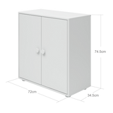 Mini bookcase, 2 doors