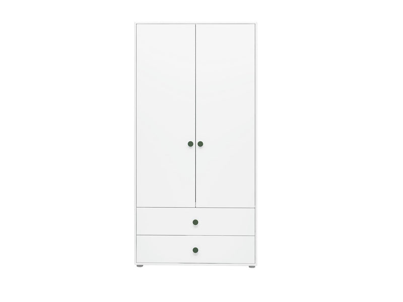 Wardrobe, 2 doors + 2 drawers