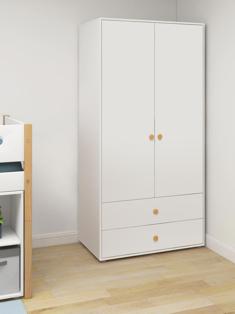 Wardrobe, 2 doors + 2 drawers