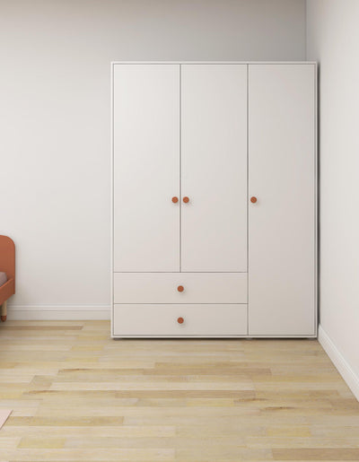 Armoire, 3 portes + 2 tiroirs