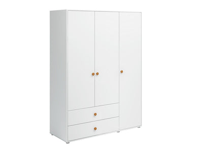 Wardrobe, 3 doors + 2 drawers