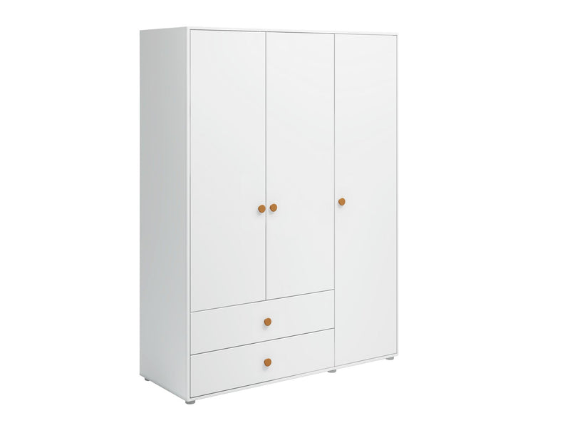 Wardrobe, 3 doors + 2 drawers