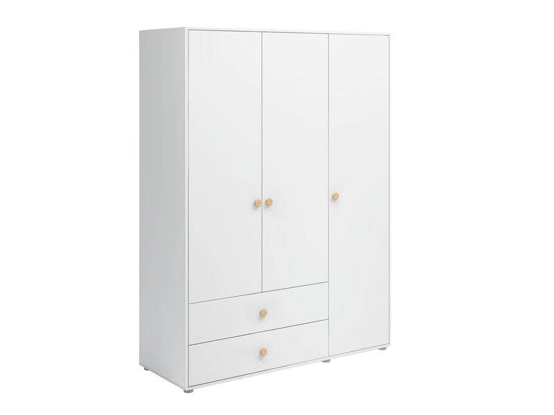 Wardrobe, 3 doors + 2 drawers