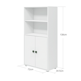 Midi bookcase, 2 doors