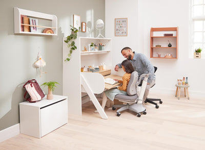 Boekenkast voor bureau, laag