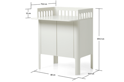 Changing Table, 73.2x80 cm, Cream