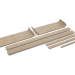 Conversion Kit from Baby to Junior Bed, NOVA 70x150 cm, Oak COLLI junior-bed-parts-oak  flexa-com.myshopify.com
