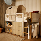 SAGA Shelf unit, 1 shelf, Beige