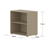 SAGA Shelf unit, 1 shelf, Beige