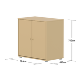 SAGA Armario, 2 puertas, Pomos Oat, Oat