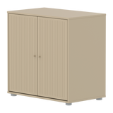 SAGA Armario, 2 puertas, Pomos Oat, Oat con Ranuras