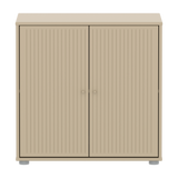 SAGA Armario, 2 puertas, Pomos Oat, Oat con Ranuras