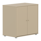 SAGA Armario, 2 puertas, Pomos Oat, Oat con Ranuras