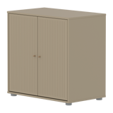 SAGA Cupboard, 2 doors, Beige with grooves