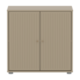 SAGA Cupboard, 2 doors, Beige with grooves