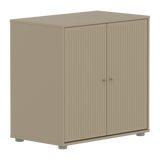 SAGA Cupboard, 2 doors, Beige with grooves
