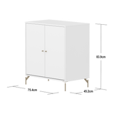 SAGA Cupboard, 2 doors, White