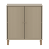 SAGA Cupboard, 2 doors, Beige with grooves