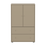 SAGA Cupboard, 2 door & 2 drawer, Beige