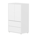 SAGA Cupboard, 2 door & 2 drawer, White