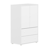 SAGA Cupboard, 2 door & 2 drawer, White