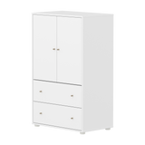 SAGA Cupboard, 2 door & 2 drawer, White