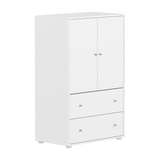 SAGA Cupboard, 2 door & 2 drawer, White