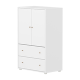 SAGA Cupboard, 2 door & 2 drawer, White