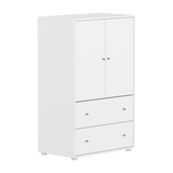 SAGA Cupboard, 2 door & 2 drawer, White