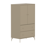 SAGA Cupboard, 2 door & 2 drawer, Beige
