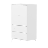 SAGA Cupboard, 2 door & 2 drawer, White
