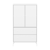 SAGA Cupboard, 2 door & 2 drawer, White