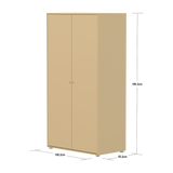 SAGA Wardrobe, 2 door, Sand