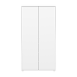 Armario SAGA, 2 puertas, Pomos Blancos, Blanco