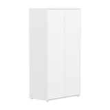 Armario SAGA, 2 puertas, Pomos Blancos, Blanco