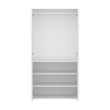 Armario SAGA, 2 puertas, Pomos Blancos, Blanco