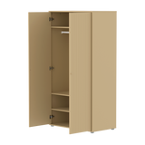 SAGA Wardrobe, 2 door, Sand with grooves