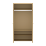 SAGA Wardrobe, 2 door, Sand with grooves
