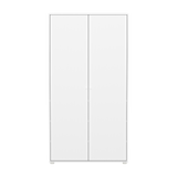 Armario SAGA, 2 puertas, Pomos Blancos, Ranuras Blancas