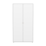 Armario SAGA, 2 puertas, Pomos Oat, Ranuras Blancas