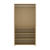 SAGA Wardrobe, 2 door, Sand with grooves