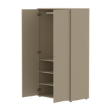 SAGA Armoire, 2 portes, Pieds et Boutons Oat, Oat
