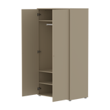 SAGA Armoire, 2 portes, Pieds et Boutons Oat, Oat