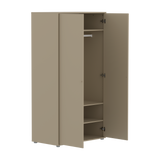 SAGA Armoire, 2 portes, Pieds et Boutons Oat, Oat